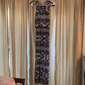 Razor back aztec/tribal print maxi dress